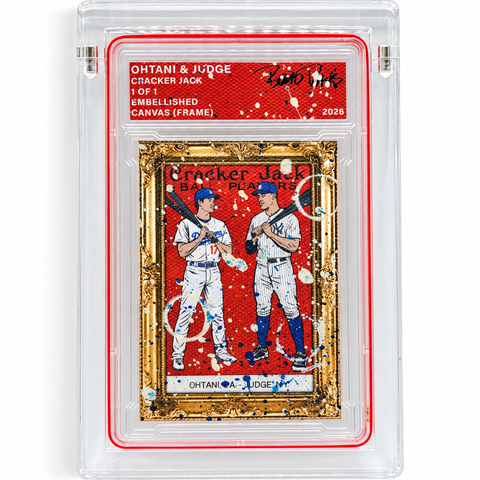 Ohtani & Judge Cracker Jack 1/1 Fine Card Art