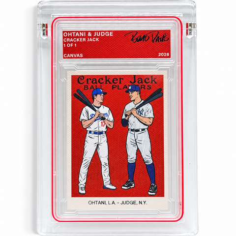 Ohtani & Judge Cracker Jack 1/1 Fine Card Art