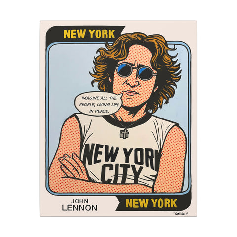 Retro Pop Art Music Legend Canvas Print — 'New York City'