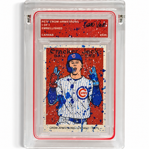 Pete Crow-Armstrong Cracker Jack 1/1 Fine Card Art
