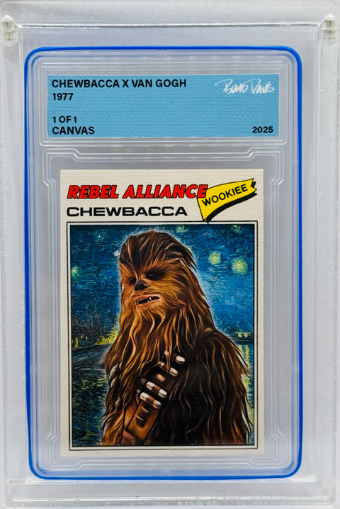 Chewbacca X Van Gogh 1977 (CANVAS) Variation 1/1 Card Art