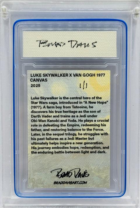 Luke Skywalker X Van Gogh 1977 (CANVAS) Variation 1/1 Card Art