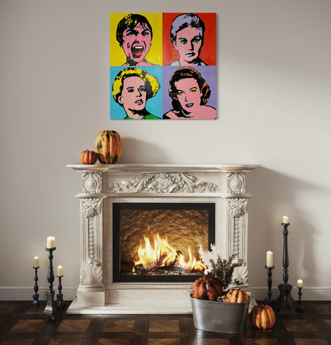 The Women of Hitchcock, 2023. Original 1/1 Art on 36x36x1.5in Canvas