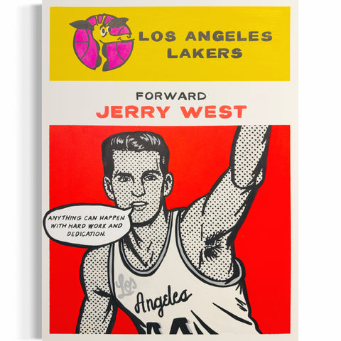 Jerry West 1961 30x40x1.5in Commission