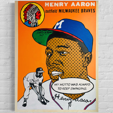 Henry Aaron 1954, 2023 “Holy Grails” Series.