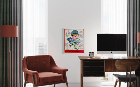 Bob Feller 1938" Talking Cards" Series, 2023. Original 1/1 art on 20x24x1.5in canvas.