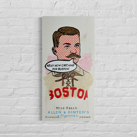 King Kelly 1888 "Talking Cards" Series, 2023. Original 1/1 Art on 15x30x1.5in Canvas on