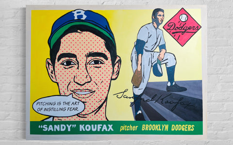 Sandy Koufax 1955, 2023 “Holy Grails” Series.