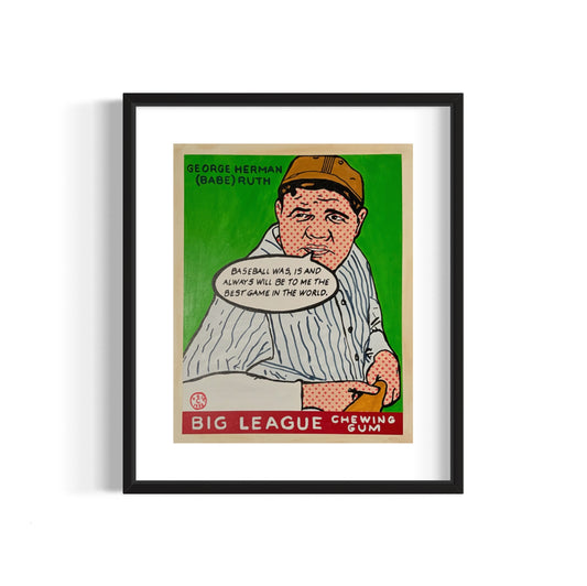 Babe Ruth 1933, 2023 Giclee Print