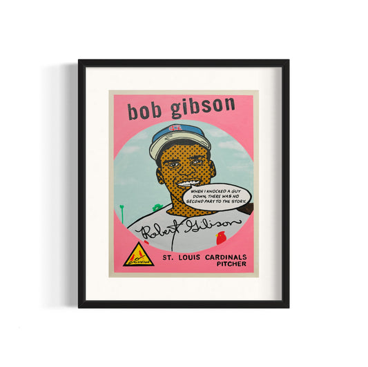 Bob Gibson 1959 “Talking Cards” Series, 2024 Giclee Print