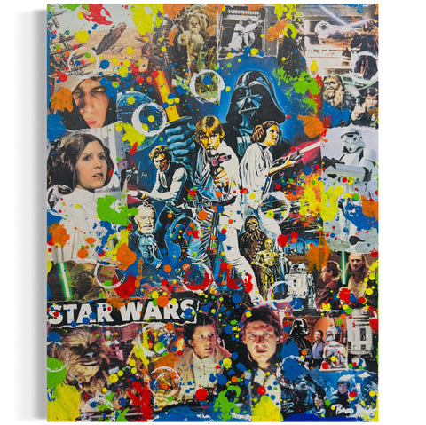 Star Wars, 2025. Original 1/1 Art on 16x20x1.5in Canvas