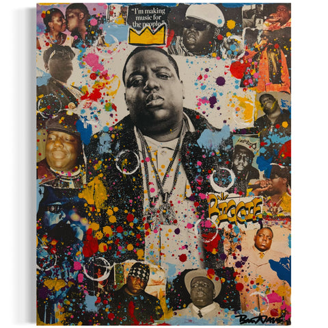 Biggie, 2025. Original 1/1 Art on 16x20x1.5in Canvas