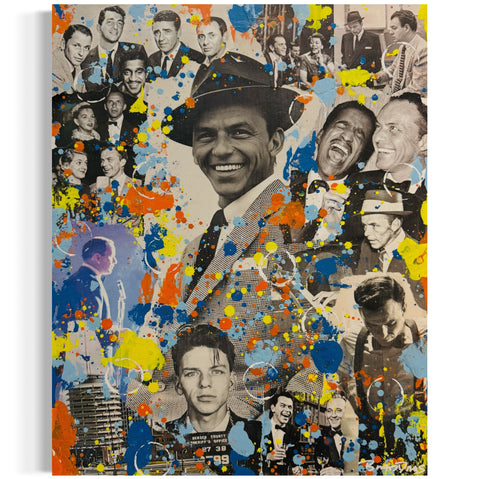 Frank Sinatra, 2025. Original 1/1 Art on 16x20x1.5in Canvas