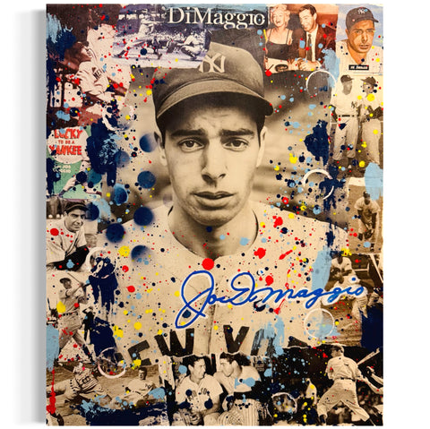 Joe DiMaggio, 2025. Original 1/1 Art on 16x20x1.5in Canvas
