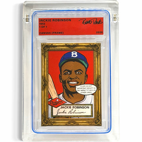 Jackie Robinson 1952 1/1 Fine Card Art