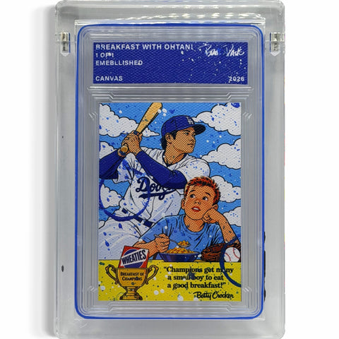 Breakfast with Ohtani 1/1 Fine Card Art