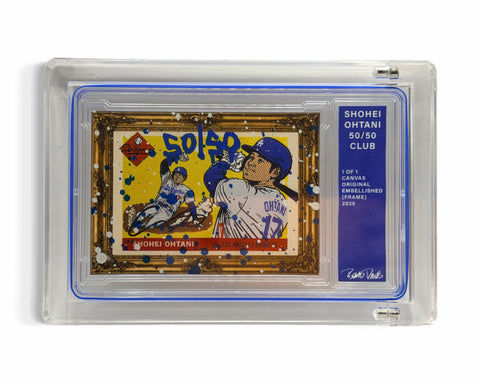 Shohei Ohtani 50/50 Club 1/1 Fine Card Art