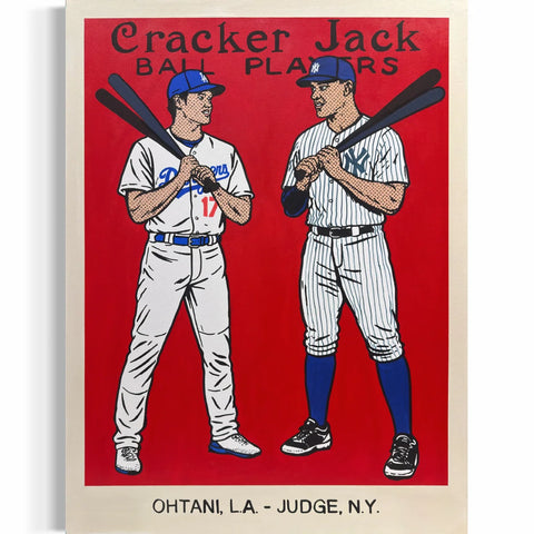 Judge & Ohtani Cracker Jack 1/1 12x16x1.25in Panel Print