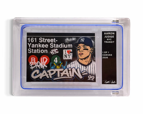 Aaron Judge NYC Transit 1/1 Fine Card Art