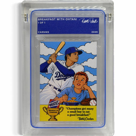 Breakfast with Ohtani 1/1 Fine Card Art