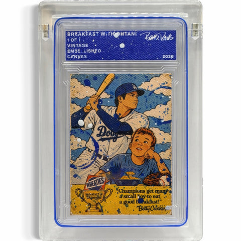 Breakfast with Ohtani 1/1 Fine Card Art
