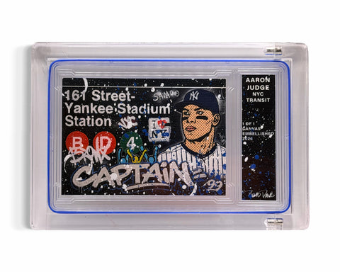 Aaron Judge NYC Transit 1/1 Fine Card Art