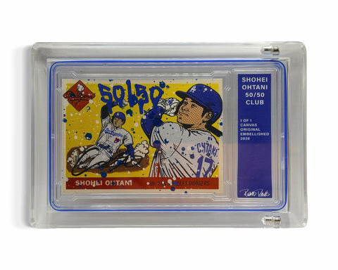 Shohei Ohtani 50/50 Club 1/1 Fine Card Art
