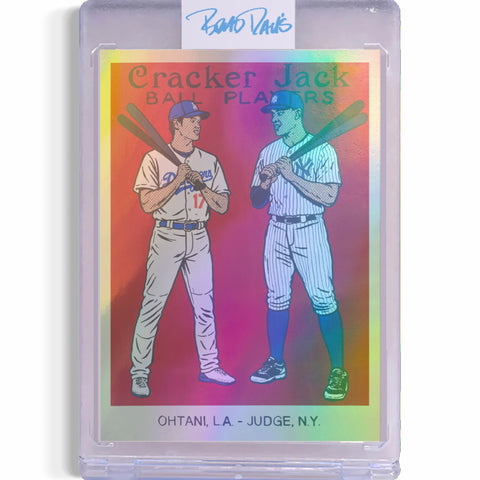 Ohtani & Judge Cracker Jack Card Art