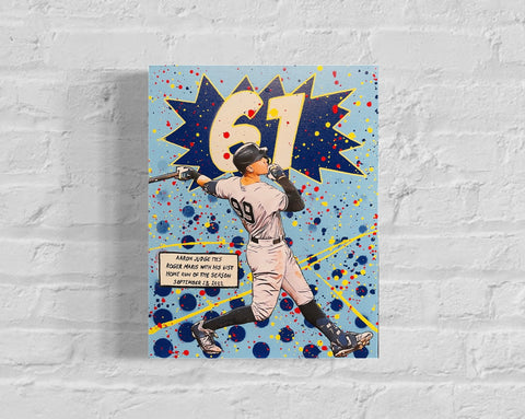 Aaron Judge 61, 2022. Original 1/1 Art on 11x14x1.5in canvas.