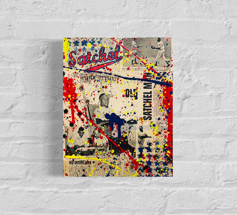 Satchel Paige, 2022. Original 1/1 Art on 11x14x1.5in canvas.
