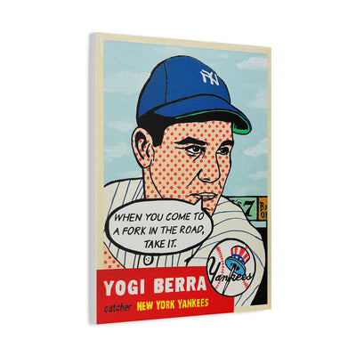 Yogi Berra "Talking Cards" Series, 2024. 1/1 18x24x1.25in Canvas Print