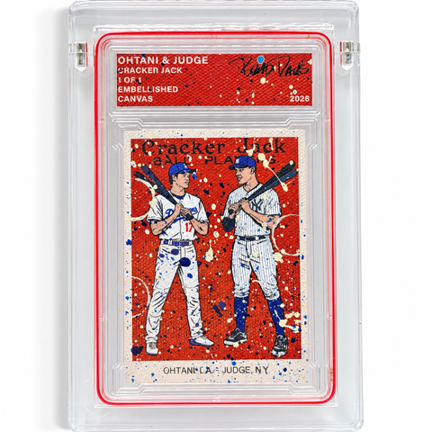 Ohtani & Judge Cracker Jack 1/1 Fine Card Art