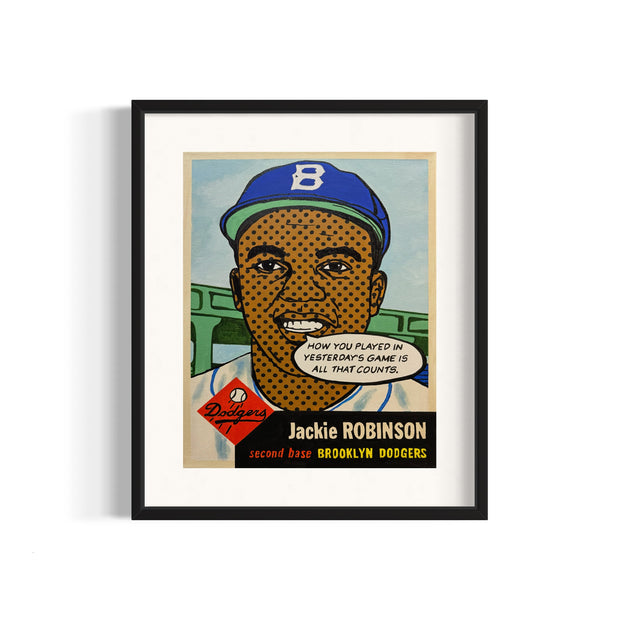 Jackie Robinson 1953 “Talking Cards” Series, 2024 Giclee Print