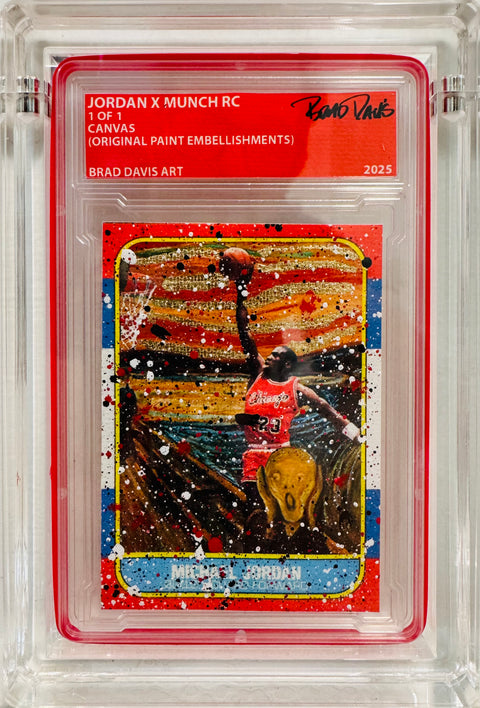 Jordan x Munch (CANVAS ORIGINAL EMBELISHMENTS ACRYLIC PAINT & GOLD LEAF) Variation 1/1