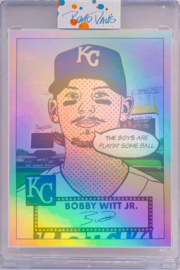 Bobby Witt Jr 1952 “Throwbacks” Card Art Foil /5