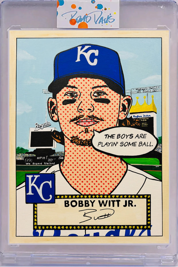 Bobby Witt Jr 1952 “Throwbacks” Card Art