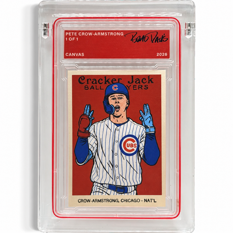 Pete Crow-Armstrong Cracker Jack 1/1 Fine Card Art