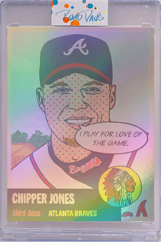 Chipper Jones 1953 “Throwbacks” Card Art Foil /5
