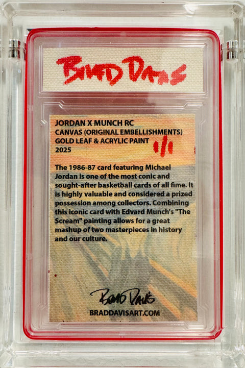 Jordan x Munch (CANVAS ORIGINAL EMBELISHMENTS ACRYLIC PAINT & GOLD LEAF) Variation 1/1
