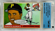 Roberto Clemente 1955 "Holy Grails" 1/1 Canvas Card Art