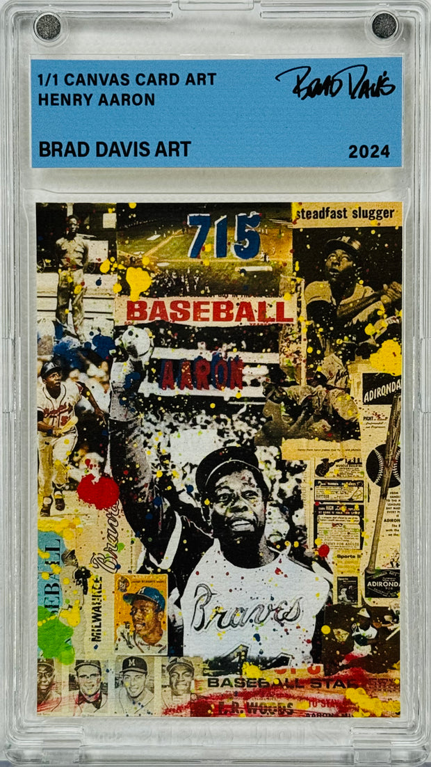 Henry Aaron Canvas Card