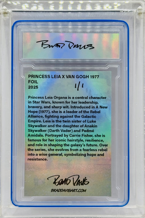 Princess Leia X Van Gogh 1977 (FOIL) Variation 1/1 Card Art