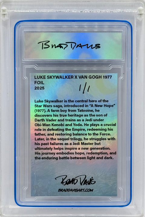 Luke Skywalker X Van Gogh 1977 (FOIL) Variation 1/1 Card Art