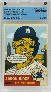 Aaron Judge 1953 1/1 Canvas Card Art