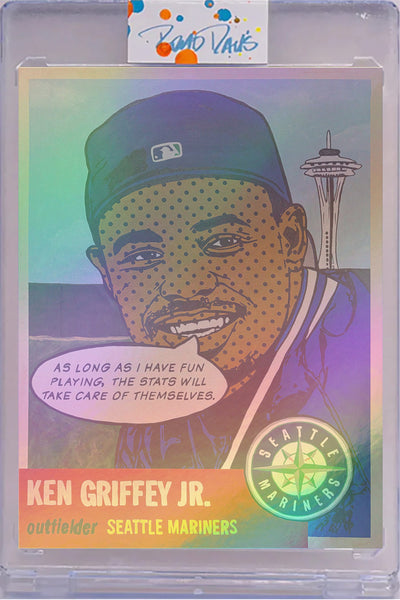 Ken Griffey Jr 1953 “Throwbacks” Card Art Foil /5