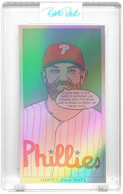 Bryce Harper 1909 "Throwbacks" Card Art Foil /5