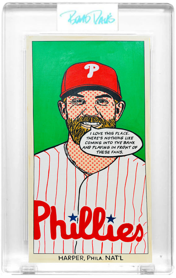 Bryce Harper 1909 "Throwbacks" Card Art