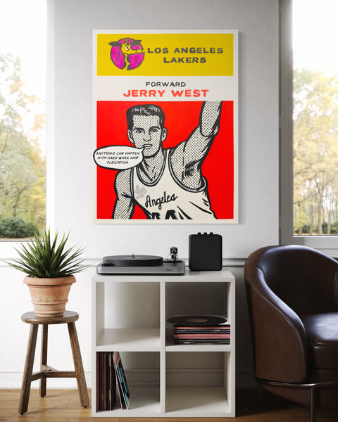 Jerry West 1961 30x40x1.5in Commission