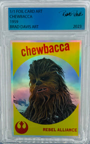 CHEWBACCA 1959 1/1 Foil Card Art