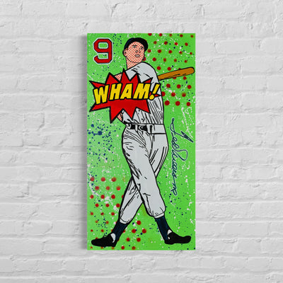 Ted Williams (WHAM!), 2023. Original 1/1 Art on 15x30x1.5in Canvas